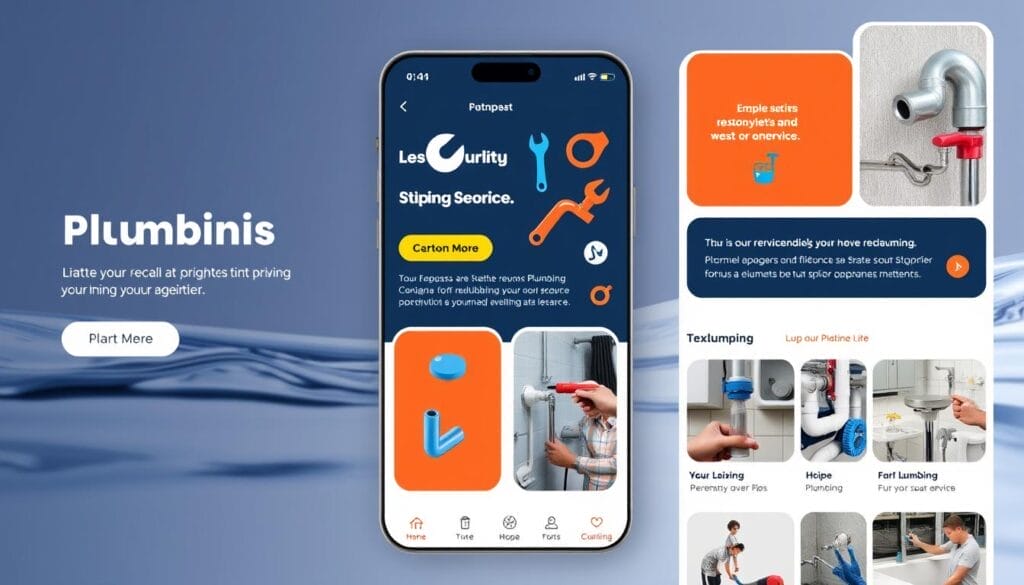 mobile website design for plumbers