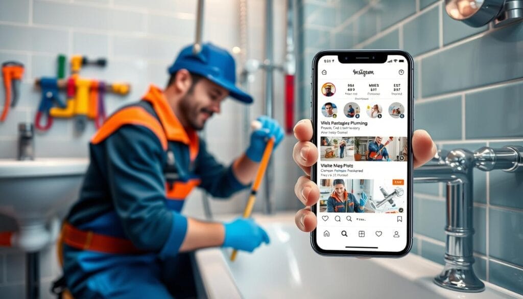 plumber social media presence