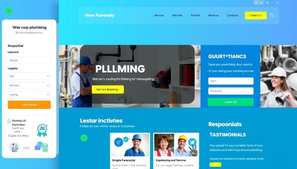 plumbing website design