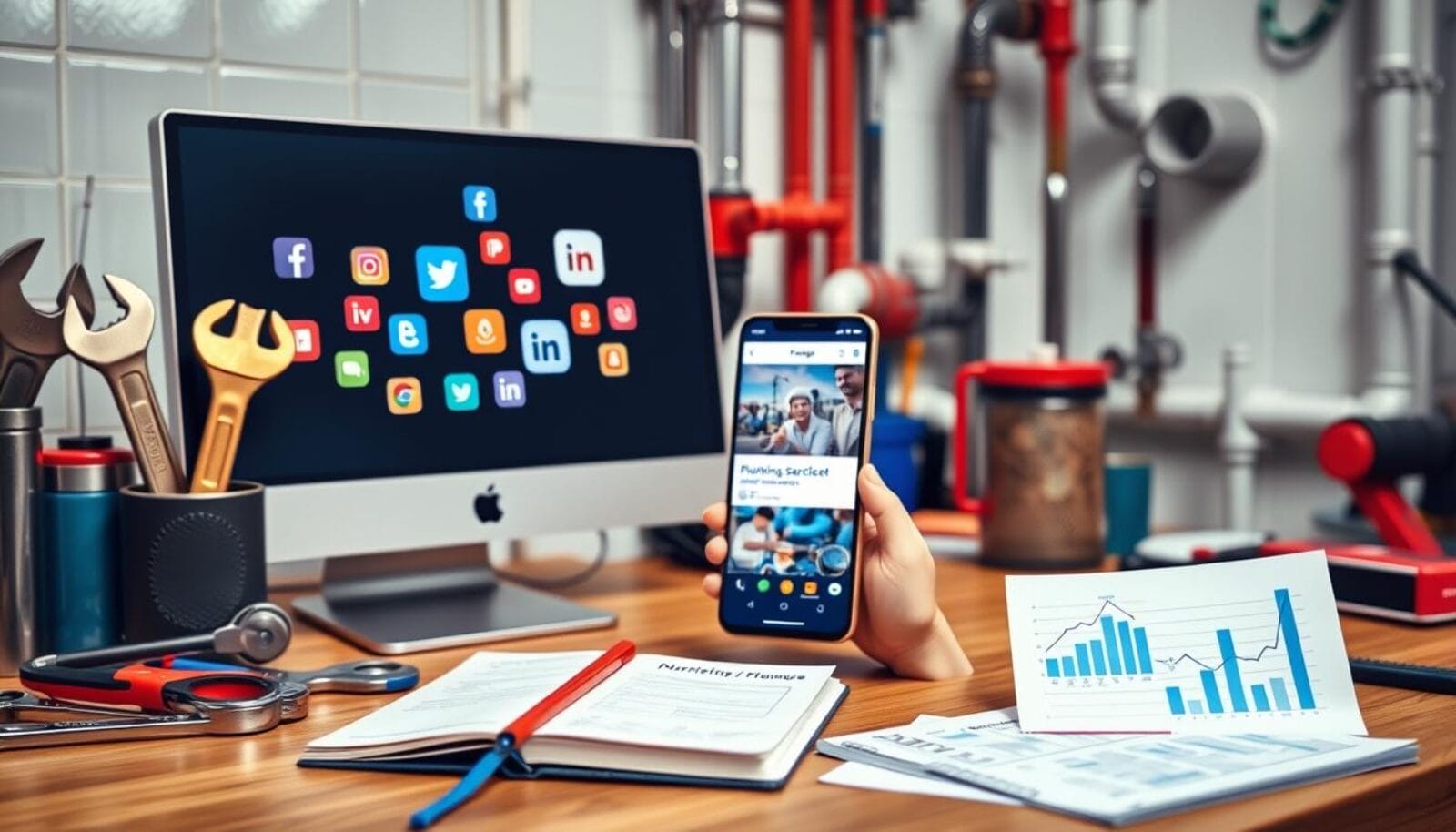 social media marketing for plumbers