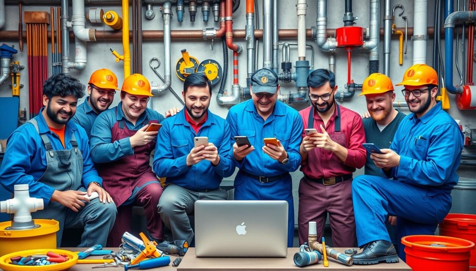 plumbers on social media