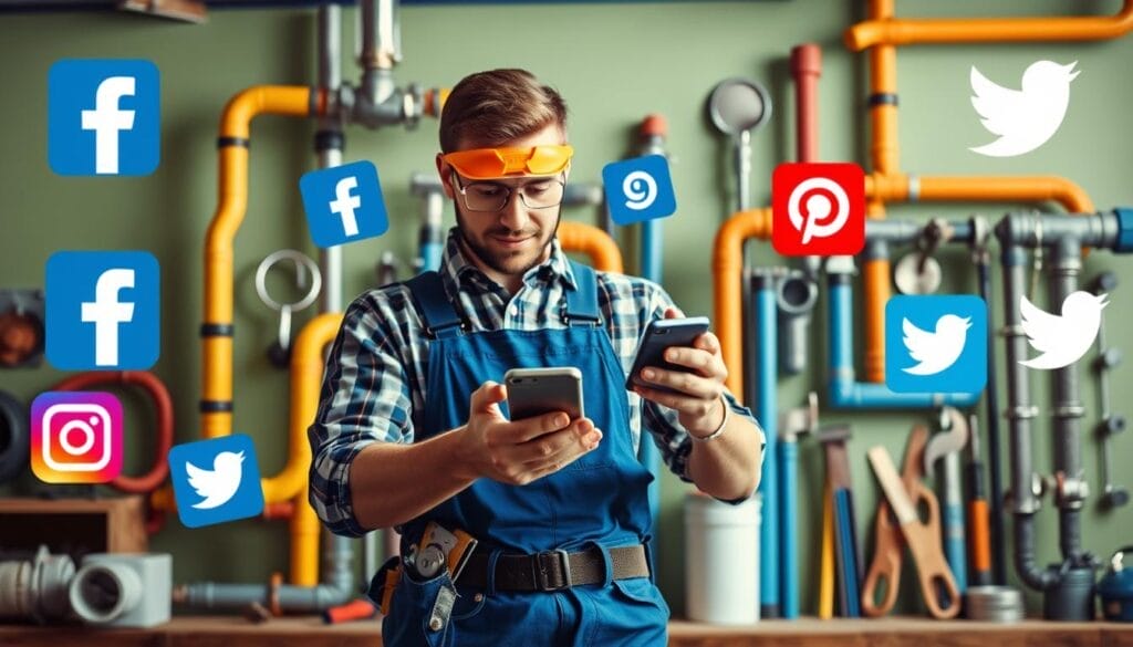 social media management for plumbers