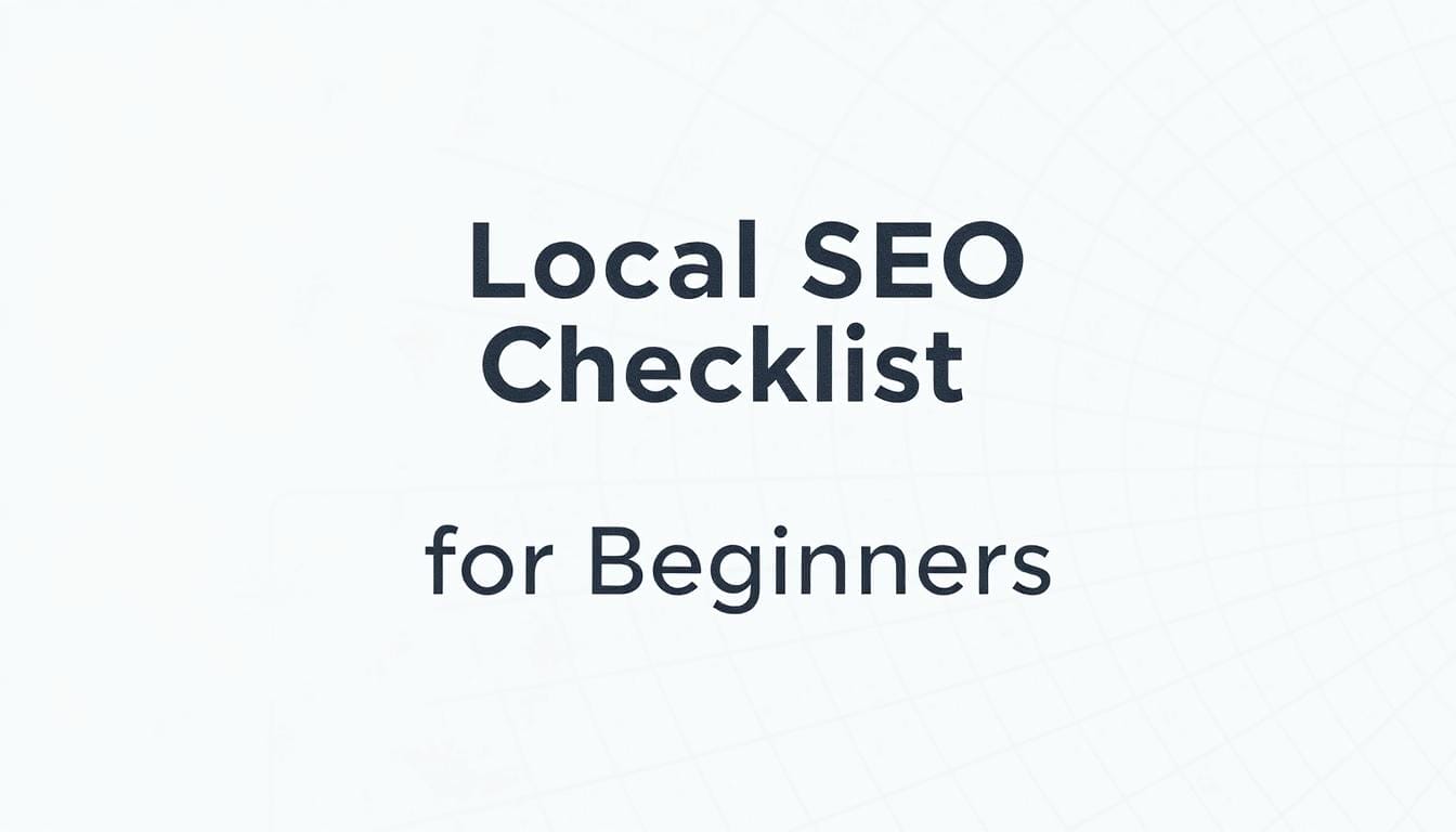 local seo checklist for beginners